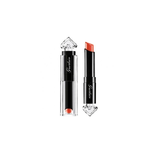 Guerlain - La Petite Robe Noire Le Rouge Delicieusement Brillant - Rossetto 020 Poppy Cap 1 Guerlain - La Petite Robe Noire Le Rouge Delicieusement Brillant - Rossetto 020 Poppy Cap